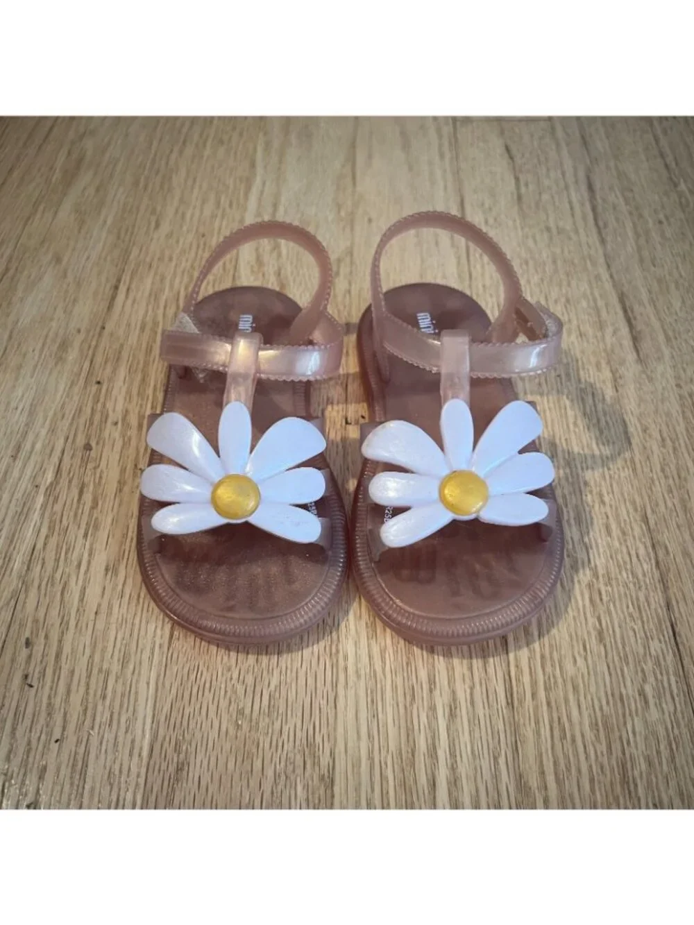Mini Melissa Hip Bloomy Pearly Pink Jelly Sandals Toddler Size C9